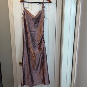 Mauve YaYa & Co ruched slip dress